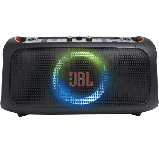 JBL PartyBox On-The-Go Essential - Portable Party Speaker with Built-in Lights and Wireless mic