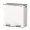SONGMICS Dual Rubbish Bin Metal Recycling Bin with 15 Rubbish Bags
