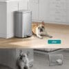 SONGMICS Kitchen Bin 13 Gallon (50 L) Silver