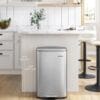 SONGMICS Kitchen Bin 13 Gallon (50 L) Silver